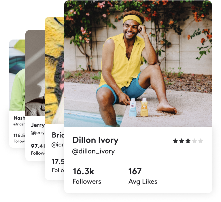Select your influencers with detailed influencers profiles